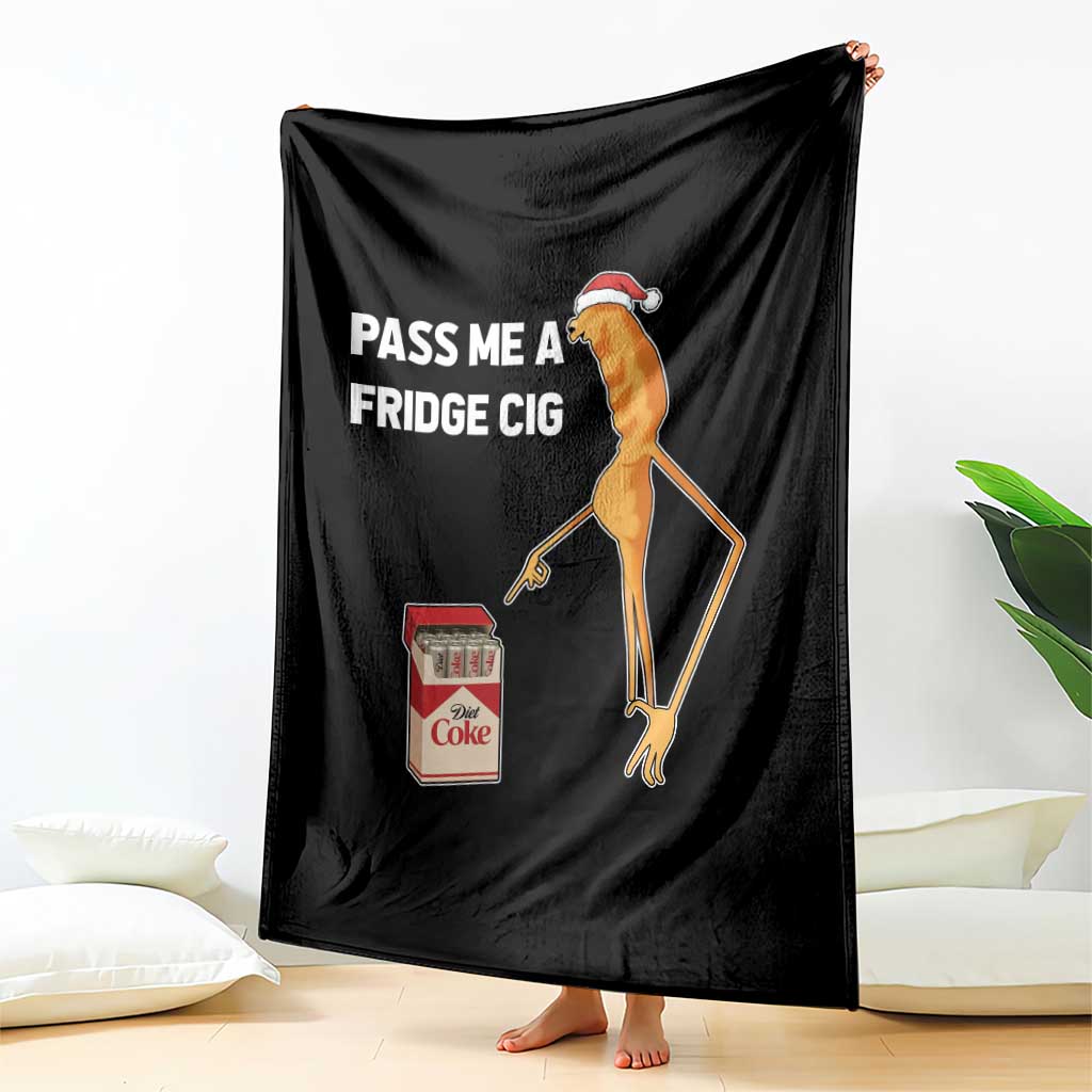 Marcus The Worm Robert Meme Christmas Throw Blanket Pass Me A Fridge Cig - Wonder Print Shop