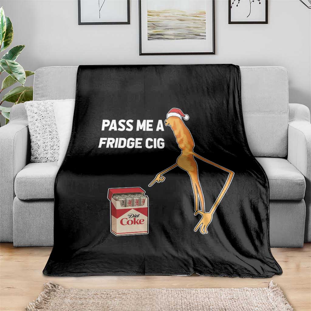 Marcus The Worm Robert Meme Christmas Throw Blanket Pass Me A Fridge Cig - Wonder Print Shop
