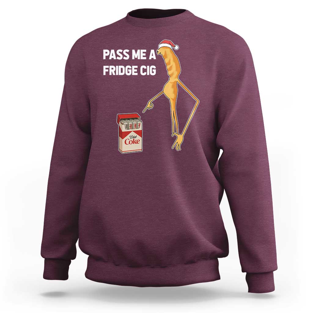 Marcus The Worm Robert Meme Christmas Sweatshirt Pass Me A Fridge Cig - Wonder Print Shop