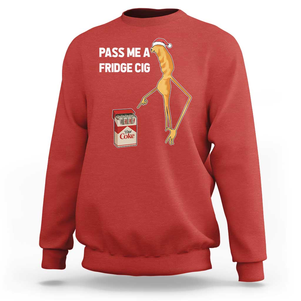Marcus The Worm Robert Meme Christmas Sweatshirt Pass Me A Fridge Cig - Wonder Print Shop