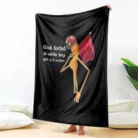 God Forbid A White Boy Get A Lil Motion Throw Blanket Marcus The Worm Robert Meme Cosplay - Wonder Print Shop