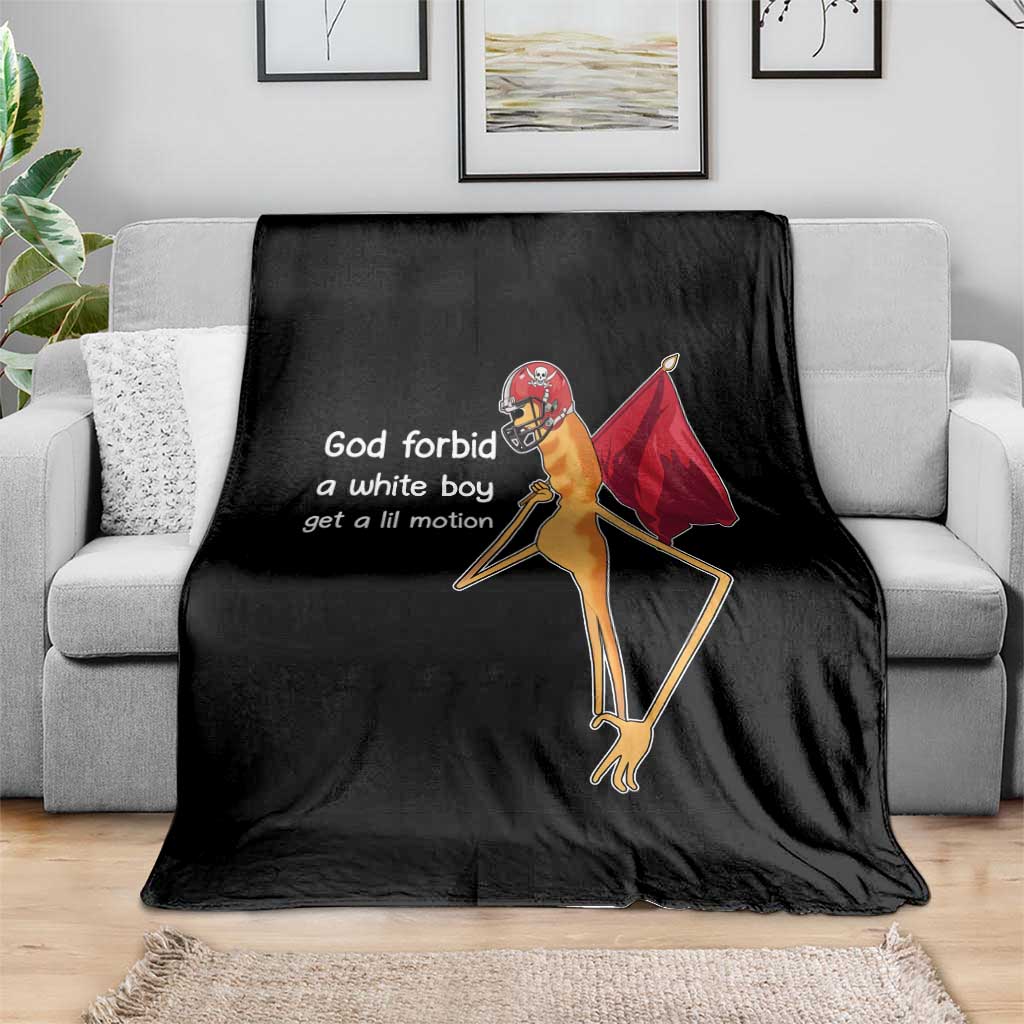 God Forbid A White Boy Get A Lil Motion Throw Blanket Marcus The Worm Robert Meme Cosplay - Wonder Print Shop