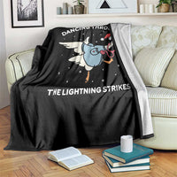 Christmas Goose Nurse Throw Blanket Dancing Through The Lightning Strikes - Wonder Print Shop