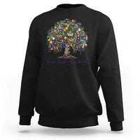 Mardi Gras Mask Tree Sweatshirt Laissez Les Bon Temps Rouler