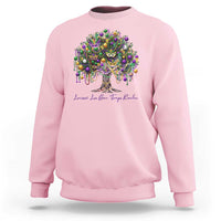Mardi Gras Mask Tree Sweatshirt Laissez Les Bon Temps Rouler