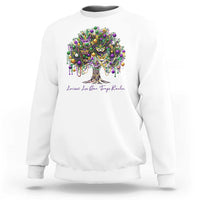 Mardi Gras Mask Tree Sweatshirt Laissez Les Bon Temps Rouler