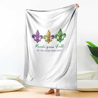 Mardi Gras Throw Blanket Let The Good Time Roll