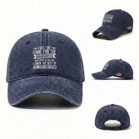 First They Came for The Immigrants Washed Cotton Baseball Cap Funny Saying Human Rights