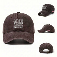 First They Came for The Immigrants Washed Cotton Baseball Cap Funny Saying Human Rights