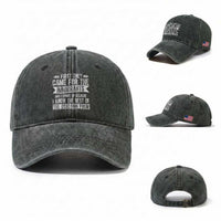 First They Came for The Immigrants Washed Cotton Baseball Cap Funny Saying Human Rights