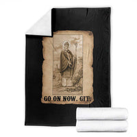 Funny Saint Patrick Irish Catholic St Patrick's Day Throw Blanket Go On Now Git