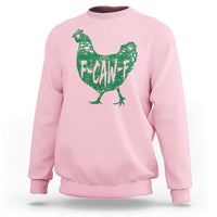 F Caw F Lucky Chicken Sweatshirt Funny St Patricks Day