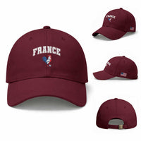 France Flag Gallic Rooster French National Pride Baseball Cap