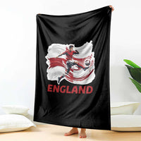 England Soccer Fan English Flag Throw Blanket