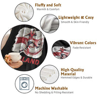 England Soccer Fan English Flag Throw Blanket