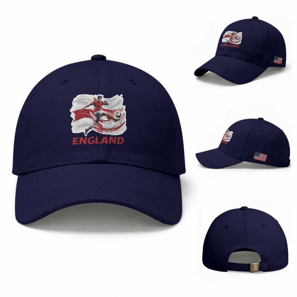 England Soccer Fan English Flag Baseball Cap