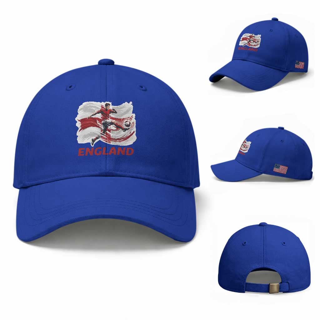 England Soccer Fan English Flag Baseball Cap