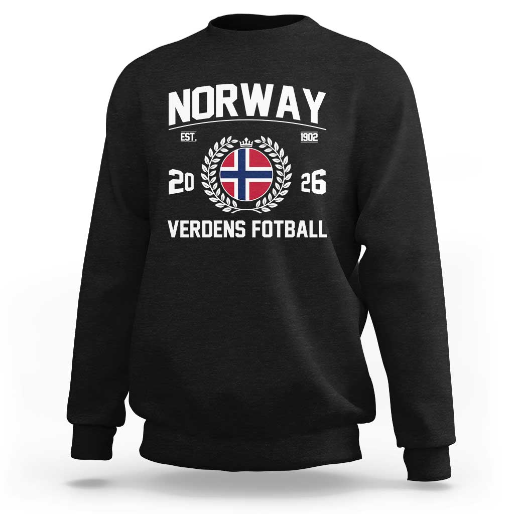 Norway Soccer Football Fan 2026 Norwegian Flag Sweatshirt