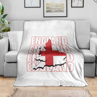 England Map St George's Cross English Roots Throw Blanket