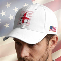 England Map St George's Cross English Roots Baseball Cap