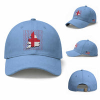 England Map St George's Cross English Roots Baseball Cap
