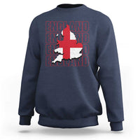 England Map St George's Cross English Roots Sweatshirt