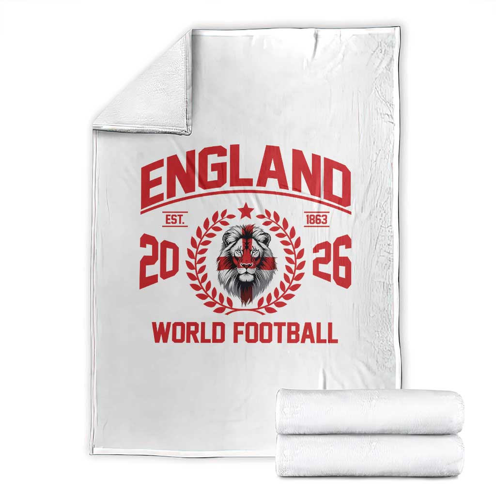England Football Flag Throw Blanket Lion St George Cross Soccer Fan Patriotic