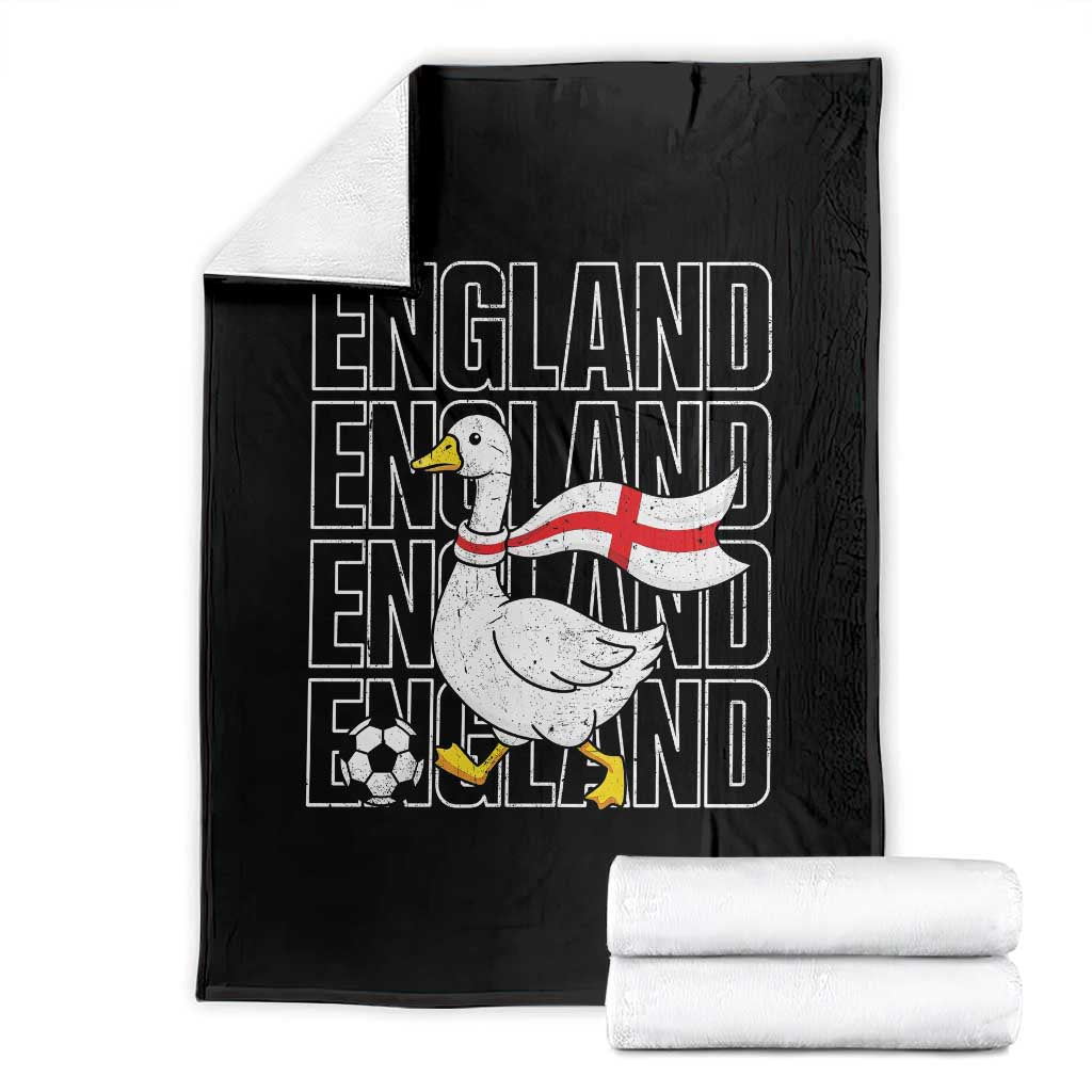 England Soccer Football Throw Blanket Silly Goose England Flag Fan Supporter