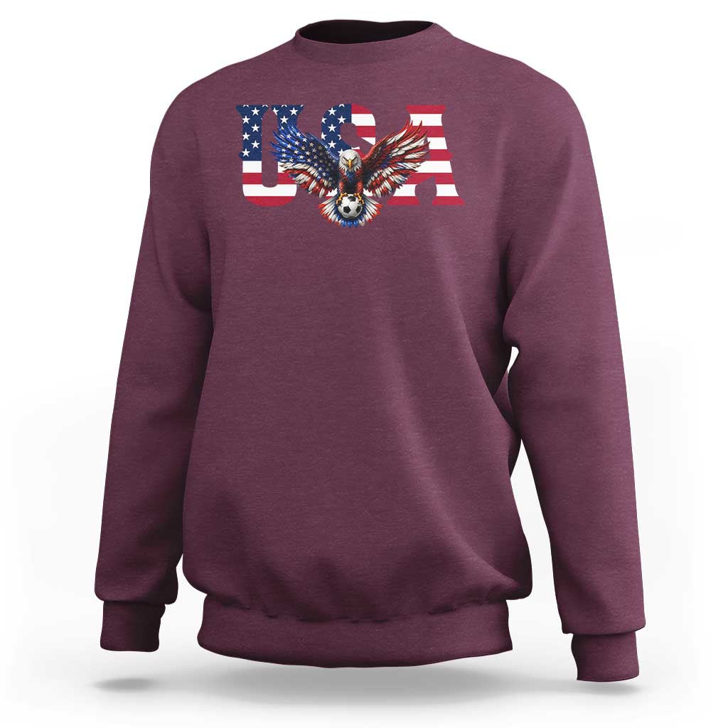 USA Soccer Eagle American Flag Fan Sweatshirt