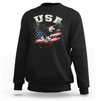 USA Soccer Bald Eagle American Flag Vintage Sweatshirt