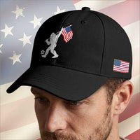 USA Soccer Bigfoot American Flag Fan Baseball Cap