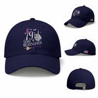 80th Birthday Halloween Baseball Cap 79 Plus Middle Finger Zero Hexes Given Gift For Women