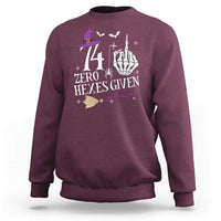 75th Birthday Halloween Sweatshirt 74 Plus Middle Finger Zero Hexes Given Gift For Women