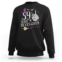 60th Birthday Halloween Sweatshirt 59 Plus Middle Finger Zero Hexes Given Gift For Women