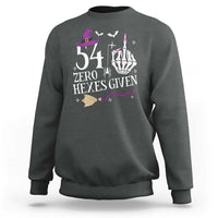 55th Birthday Halloween Sweatshirt 54 Plus Middle Finger Zero Hexes Given Gift For Women