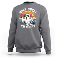 90th Birthday Halloween Ghost Sweatshirt Holy Sheet I'm Ninety