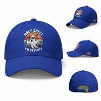 70th Birthday Halloween Ghost Baseball Cap Holy Sheet I'm Seventy