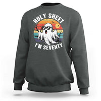 70th Birthday Halloween Ghost Sweatshirt Holy Sheet I'm Seventy