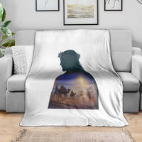 Three Wise Men Nativity Scene Throw Blanket Christian Jesus Faith - Wonder Print Shop