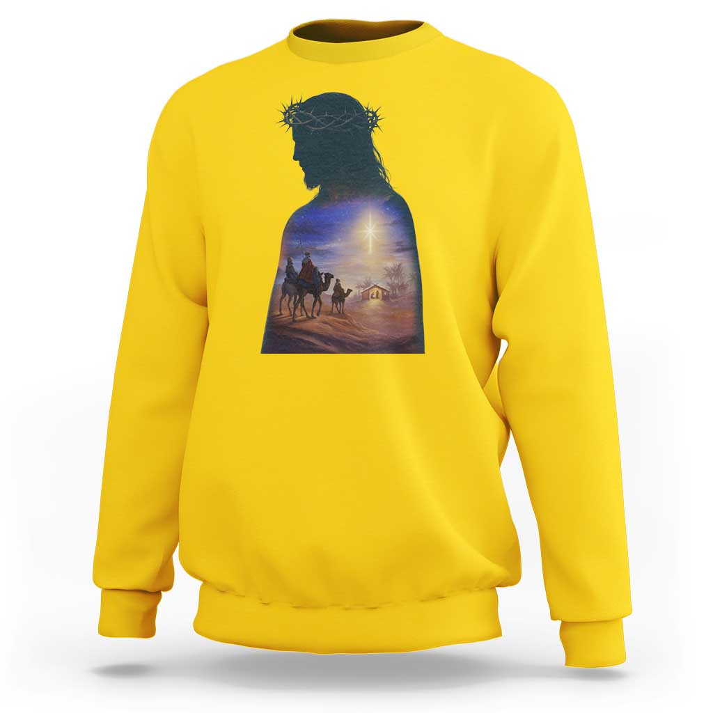 Three Wise Men Nativity Scene Sweatshirt Christian Jesus Faith - Wonder Print Shop