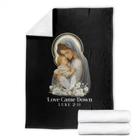 Christian Christmas Throw Blanket Love Came Down Luke 2:11 - Wonder Print Shop