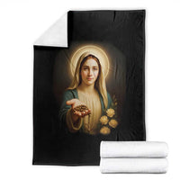 Virgin Mary Maria Throw Blanket Catholic Christian Faith - Wonder Print Shop