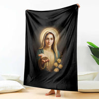 Virgin Mary Maria Throw Blanket Catholic Christian Faith - Wonder Print Shop