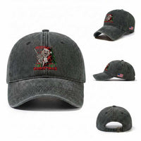 Terrifier Santa Christmas Horror Movie Washed Cotton Baseball Cap
