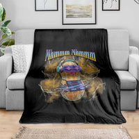 Funny Burnt Peanut Goop Throw Blanket DJ Music Meme