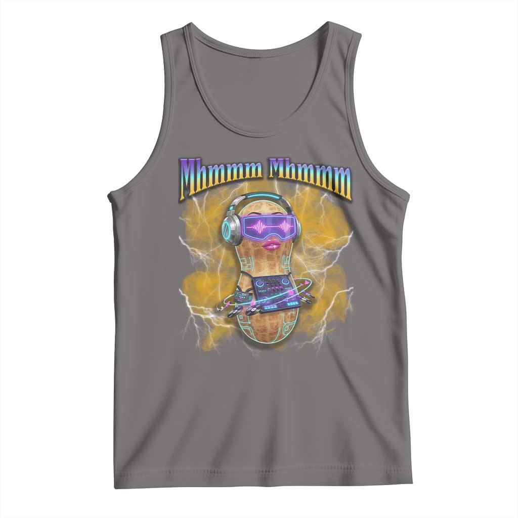 Funny Burnt Peanut Goop Tank Top DJ Music Meme