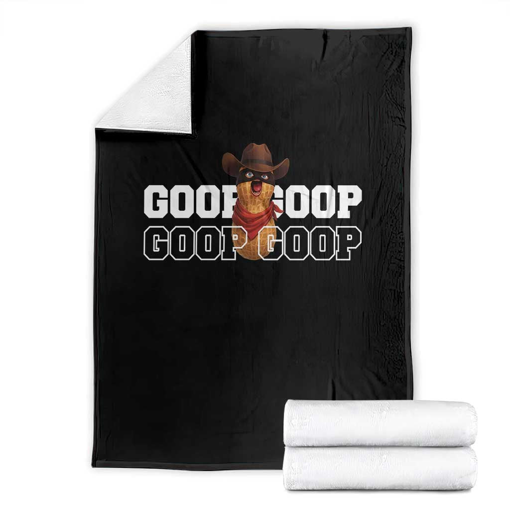 Funny Burnt Peanut Goop Throw Blanket Internet Viral Meme Trendy