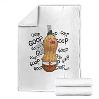 Funny Burnt Peanut Throw Blanket Goop Bungulato Homage