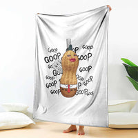 Funny Burnt Peanut Throw Blanket Goop Bungulato Homage