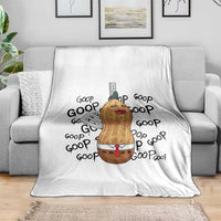 Funny Burnt Peanut Throw Blanket Goop Bungulato Homage